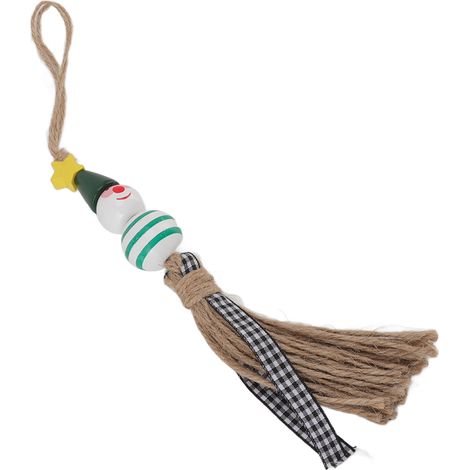 5-teiliges Set aus bunten Schneemann-Weihnachtskugeln aus Holz für die Tür zum Schlafzimmer (Typ 2) (1/5)