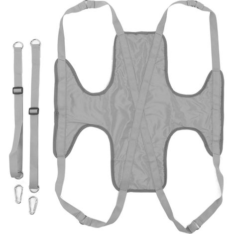 Harnais de toilettage pour chien gris L, hamac respirant anti-friction, sangle réglable pour petit animal, ensemble porte-animal. (1/5)