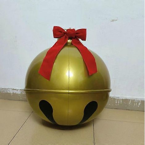 Boule de Noël gonflable décorative de 60 cm pour l'extérieur, en PVC, géante, pour sapin de Noël, sans lumière. (1/5)