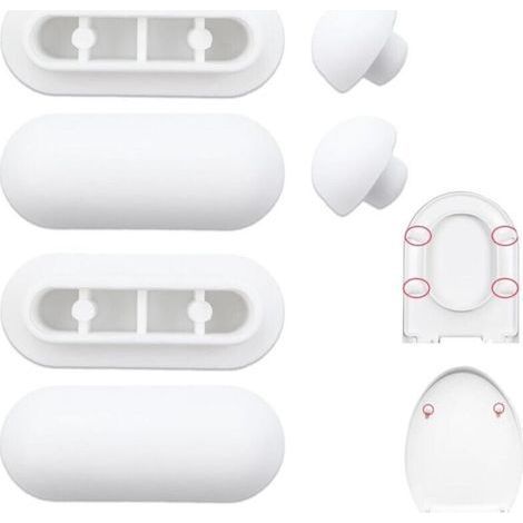 Toilet seat cushion, absorbent rubber pad, toilet seat shock absorber, easy to install. (1/5)