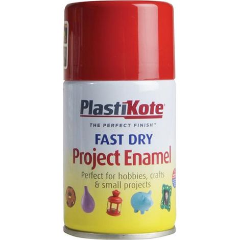 PlastiKote 440.0001060.046 Fast Dry Enamel Aerosol Insignia Red 100ml PKT106S (1/3)