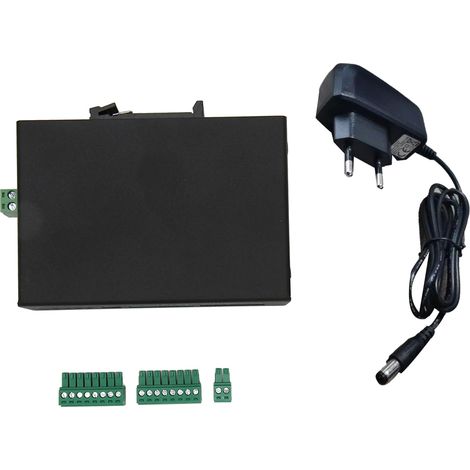 Convertisseur série RS232 RS485 RS422 vers fibre optique bidirectionnel, modem optique 8 ports supportant 128 appareils, serveur de périphériques série avec prise US. (1/5)