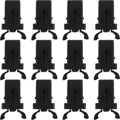 Set mit 20 Ersatzteilen für Mülleimer: Schwarze ABS-Automatikverriegelungen, federbelastete Schnappknöpfe für Mülleimerdeckel, für Heimwerkerprojekte (1/5)