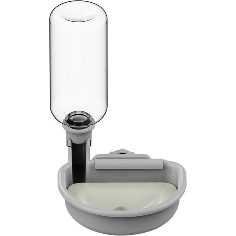 Bouteille d'eau pour animaux [Gris, 480 ml] Bouteilles d'eau pour cage pour lapins, chiens, furets, chats et petits animaux, distributeur d'eau anti-débordement pour cage (1/5)