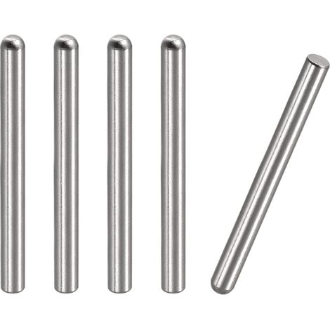 6x60mm Stud Pins, 5pcs Stainless Steel 304 Round Flat Head Chamfered Terminal Dowel Pin Wood Bunk Bed Shelf Dowels Bracket Shelves Tie Elements (1/5)
