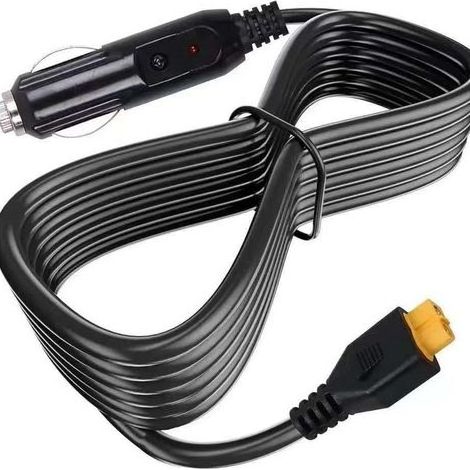Câble de charge de voiture XT60 16 AWG - 2 m - Pour station d'alimentation, générateur solaire, bateau et camping-car - Pour EcoFlow, Bluetti, Jackery, Allpowers, Anker Powerstation (1/5)