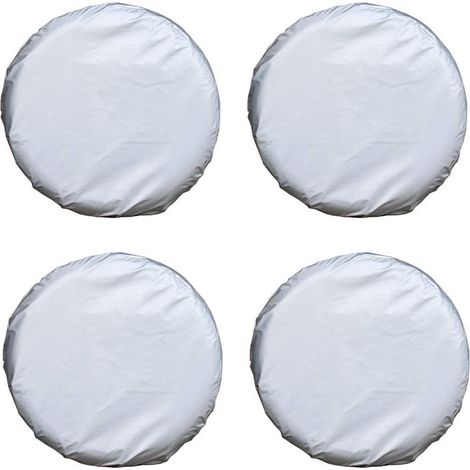 Set di 4 copriruota a quattro strati, resistenti al sole, alla pioggia e alla corrosione, per camper, roulotte, auto e camion. (1/5)
