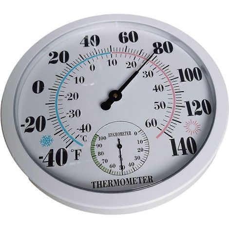 Horloge murale polyvalente avec thermohygromètre et thermomètre pour une utilisation intérieure (1/4)