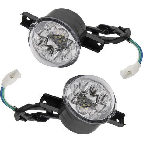 2-teiliges 12V LED-ATV-Scheinwerferset für 125ccm, 150ccm, 250ccm und 300ccm, passend für chinesische JCL Baja, Kazuma und Roketa. (1/4)