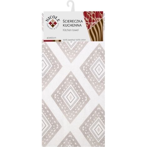 Paño de cocina de algodón, toalla, 40x60 cm, estampado 42332