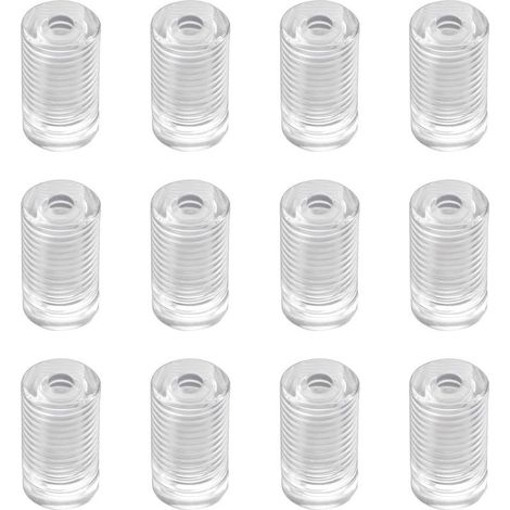 12PCS Vis de fixation en acrylique Clous de fixation transparents pour enseigne murale, clou de fixation pour verre publicitaire (1/5)