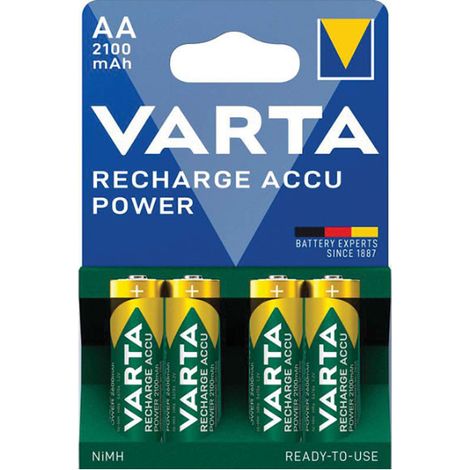 Ersatzteil - SOS Accessoire Lot de 4 piles rechargeables NIMH AA LR06 pour Accessoires et entretien VARTA 56706101404 -  -