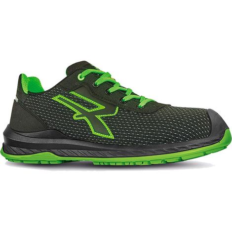 Scarpe antinfortunistiche U-Power Island S3 CI SRC ESD-43 - Nero/Verde - 43