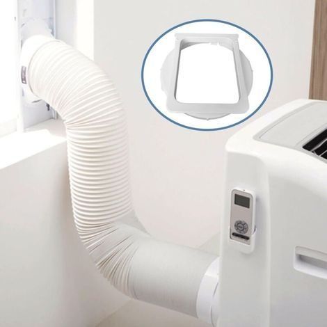 Adaptateur de tuyau pour climatiseur mobile 150mm – Polypropylène durable et flexible – Installation sans outil – Évacuation air chaud fenêtre (1/4)