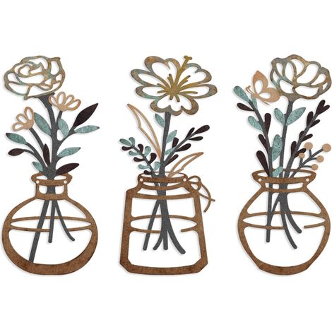Decoración de pared de hierro forjado, jarrón de metal colgante, adecuado para la decoración de dormitorios y salas de estar.