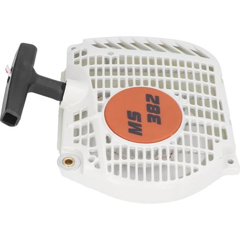 Démarreur en acier allié pour tronçonneuse Stihl MS381 MS382, corde de lanceur robuste et durable. (1/5)