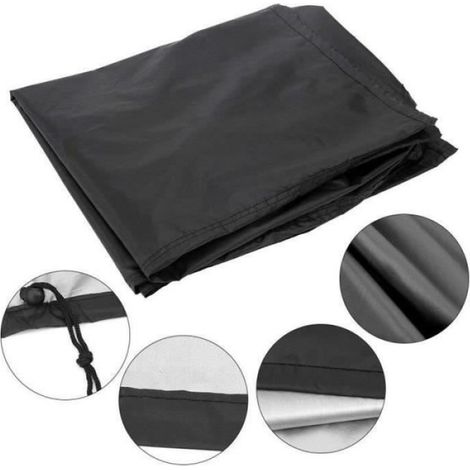 Housse Barbecue Imperméable Bâche de Protection BBQ Anti-UV Couverture de Gril Anti-poussière Anti-vent Taille M 145x61x117cm (1/4)