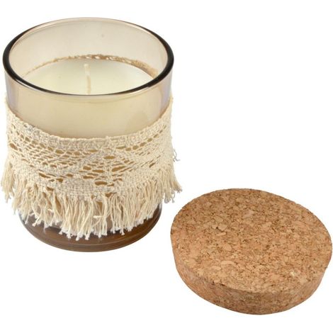 Bougie Parfumée "Macramé" 10cm Romance Florale