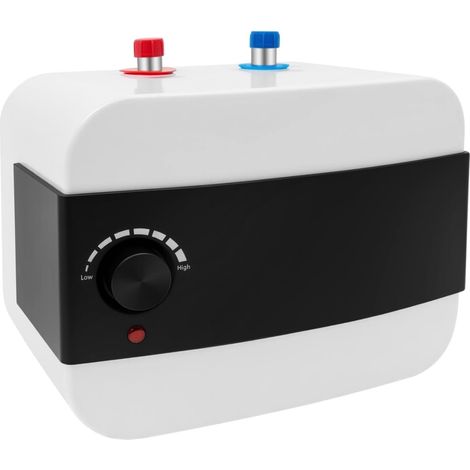 Chauffe-eau électrique instantané - 6 l - 1500 W 220 V - Mini chauffe-eau instantané - Blanc - Moderne - Avec affichage de la température LED lisible - 0 à 65 °C (1/5)