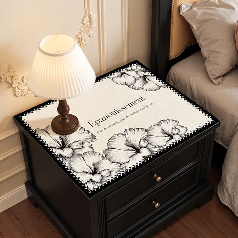 Tapis de protection table de chevet XF Éveil du printemps 40 x 80 cm imperméable nappe meuble et lave-linge lin 30 × 30 × 30 cm 1 kg – Livraison gratuite
