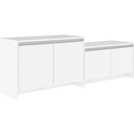 TV Cabinet White 146.5x35x50 cm Engineered Wood vidaXL (1/5)
