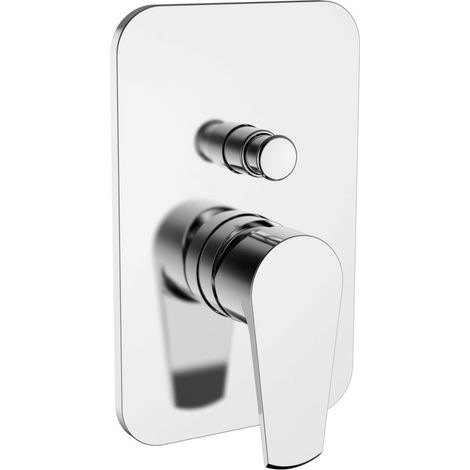 Miscelatore doccia con deviatore a 2 vie - Teorema Velvet - Standard - Accessorio: Con parte interna incasso