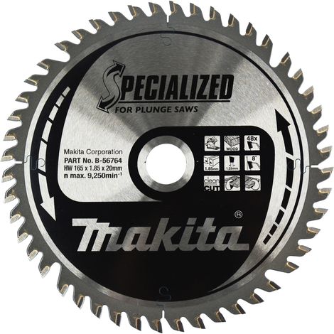 Hoja de sierra circular Makita Specialized 165 mm 48 dientes madera
