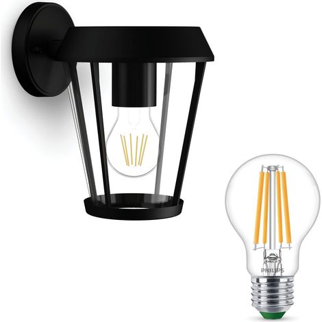Philips Sunera Applique murale d'extérieur Down E27 (Noir) - Philips LED E27 Non dimmable (1/5)