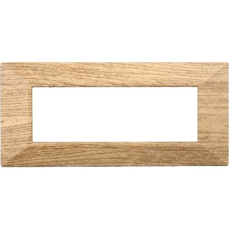 ETTROIT AN90605 6P Pyramidenplatte, dunkles Holz, Farbe Moon-Serie, kompatibel mit Bticino Axolute
