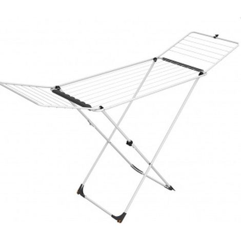 Vileda – Étendoir à suspendre pliable en acier – Capacité 18 mètres – Dimensions 180 x 55 x 93 cm – Roues pivotantes pour déplacement facile