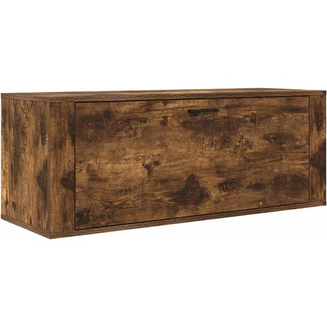 Wand-Schuhschrank Raucheiche 100x35x38 cm