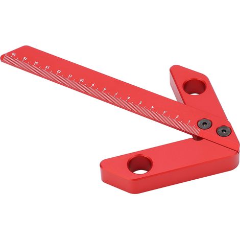 Ruban de mesure central 45/90° équerre de traçage, localisateur de centre pour menuiserie YX-2 (1/5)