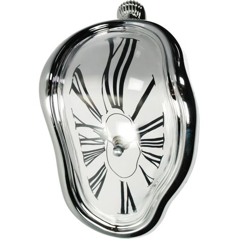 Out of the blue – Objeto decorativo / Reloj de esquina con efecto fusionado – Dimensiones: 18 x 13 cm (1/4)
