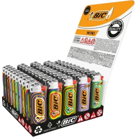 BIC J25 Mini-Feuerzeuge – 50 Stück, kompakt und zuverlässig