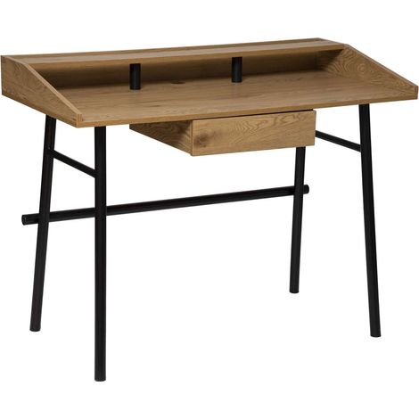 Bureau vintage 1 tiroir en bois JOSAN (1/5)