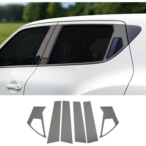Couverture Garniture de pilier B pour Nissan Juke 2011-2019 inox Foncé 6Pcs (1/5)