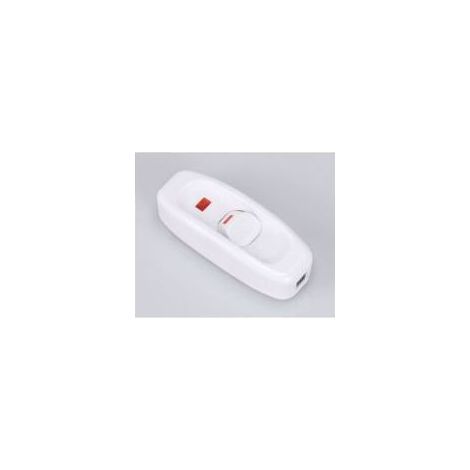 Un interrupteur blanc, 250V 10A, avec voyant LED, adapté aux lampes de chevet, lampes de table, lampes de miroir et autres applications similaires Crezuo (1/4)