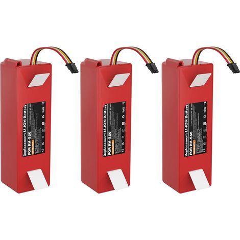 Batería para aspiradora, capacidad de 6800 mAh, compatible con aspiradoras robot populares, 3BAT, 14,4 V-d (1/2)