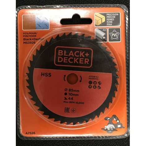 Lame Black and Decker Hss 85 mm trou 10 mm 44 dents