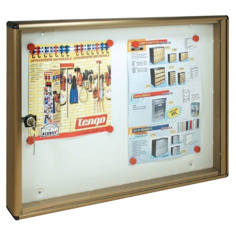 tableau d&39affichage trimec en aluminium bronzA magnA tique cm 55x5x40h mod BC2