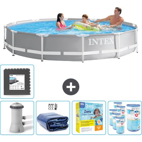 Intex Piscine Prism Frame Ronde - 366x76 cm - 6-pièces SCB24 (1/5)
