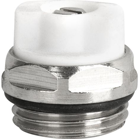 Sfiato aria 1/2" DP radiatore in acciaio cromato - D555-1/2.CH.
