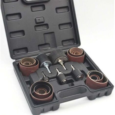 25pcs Manchons abrasifs Rouleaux Ponçage Manches papier de verre embouts abrasifs pour ponceuse abrasif (1/4)