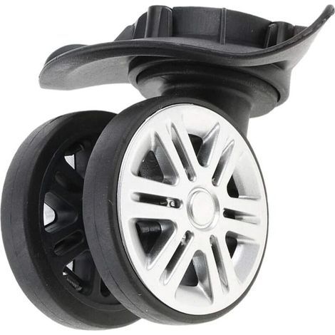 2er-Pack Rollen mit Doppelrollenlager – 360-Grad-Schwenkräder für Trolley-Koffer – Reparaturteil – INHHUB