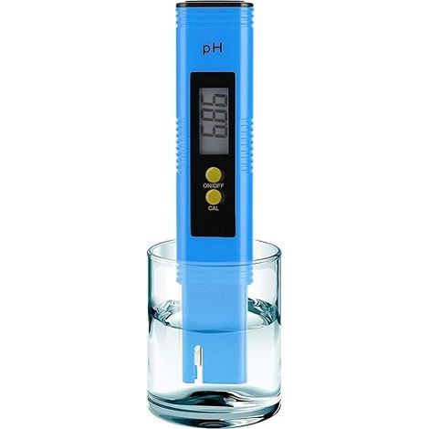 PH Meter für Wasser Hydroponik Digital PH Tester Stift 0.01 Hohe Genauigkeit Taschengröße mit 0-14 PH Messbereich für Haushaltstrinken, Pool und Aquarium