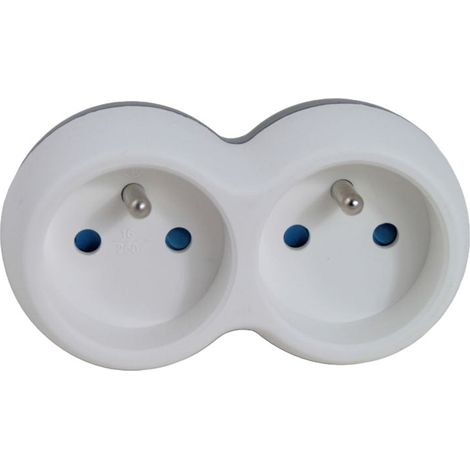 Splitter per prese elettriche, 2 prese con messa a terra, 3680 W