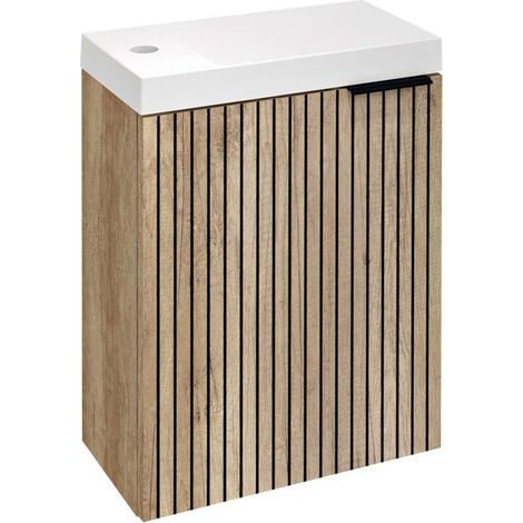 Sapho Latus - Mobile lavabo 50x39x22 cm, 1 anta S/D, rovere Alabama LT110-2322 (1/5)