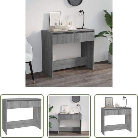 Holzwerkstoff - Konsolentisch Grau Sonoma 89x41x76,5 cm Holzwerkstoff (1/5)