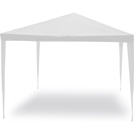 Gazebo Struttura in Acciaio Tessuto Bianco 3x4 metri