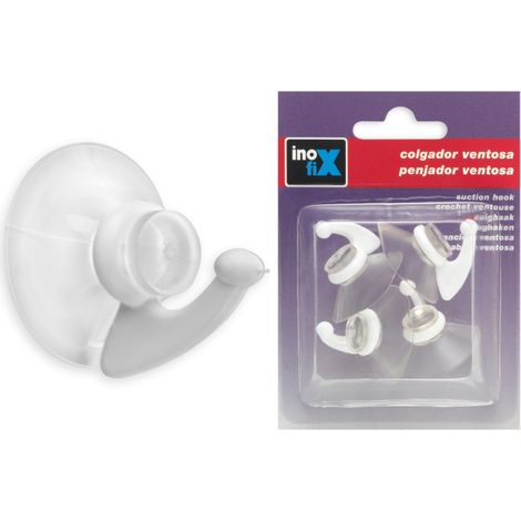 Crochet Ventousex4 Diam 33mm Blanc - Inofix